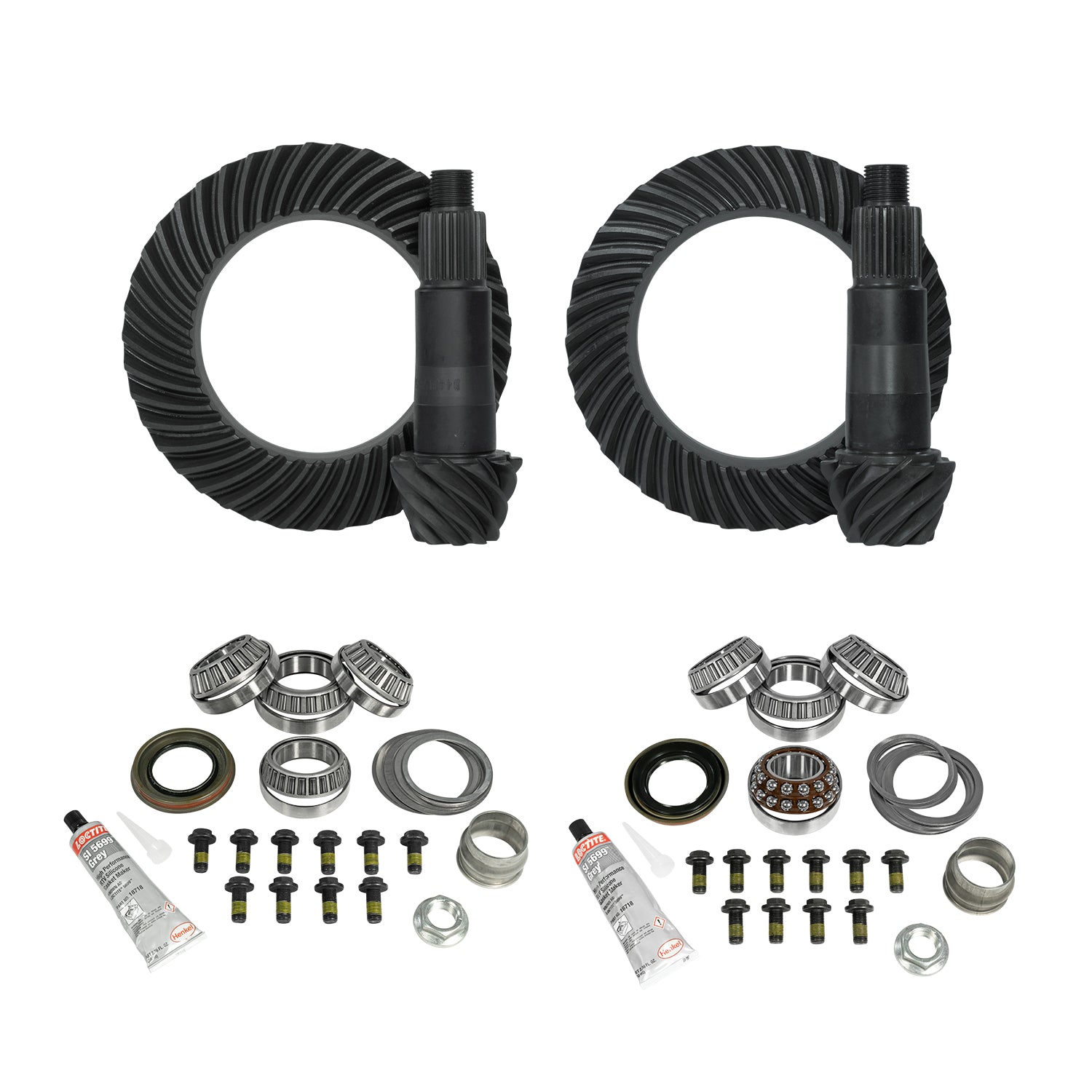 Re-Gear And Install Kit Dana 44 Front & Rear Jeep Jl/Jt Rubicon 4.88 JL & Jt Rubicon D44 (M220) Rear/ D44 (M210) Front 4.88 Ratio Complete Gear/Kit Package Yukon Gear