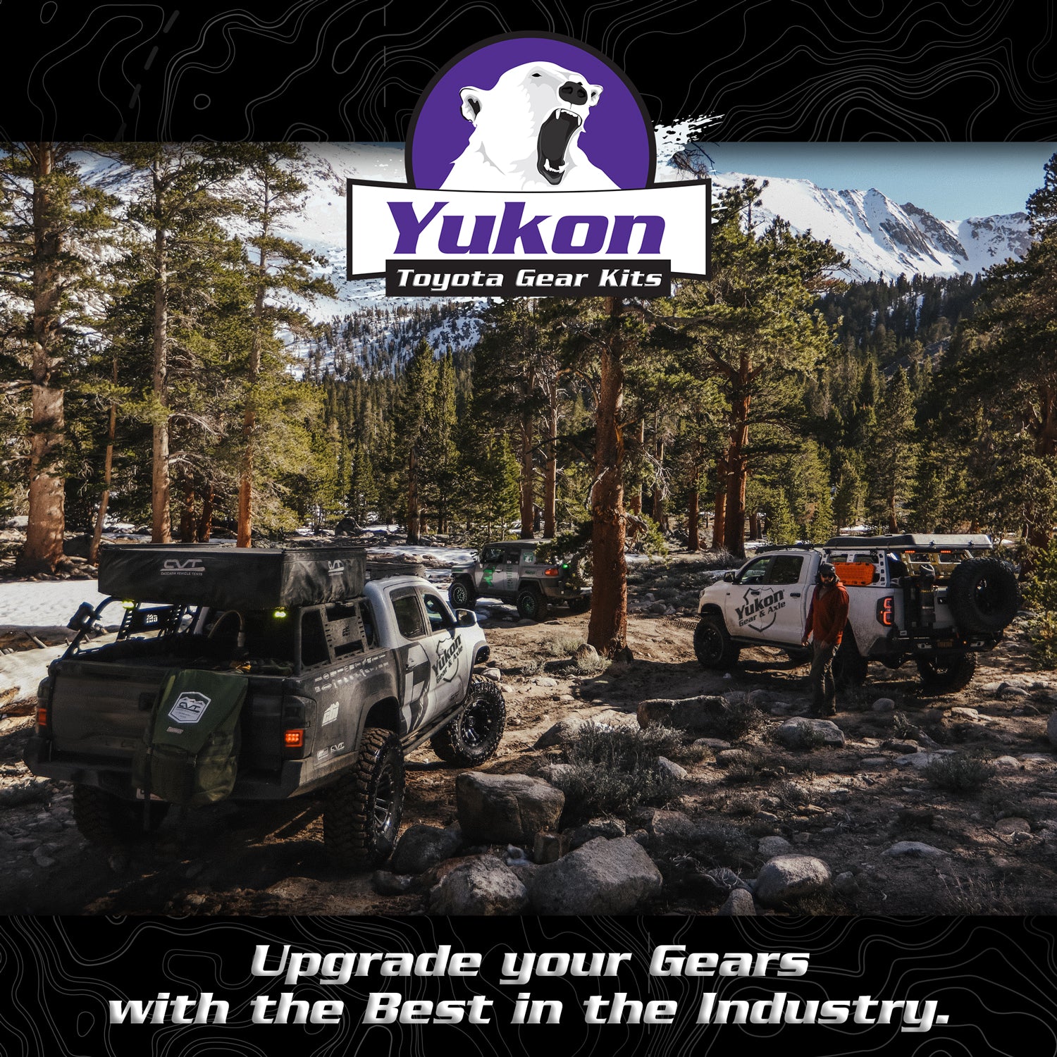 Ring & Pinion Gear Kit Package Front & Rear With Install Kits - Toyota 8 Inch /8IFS Toyota Tacoma 2016 & Up (8 Inch /8IFS) 4.56 Ratio Gear Package Yukon Gear