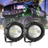 3.5 Inch 17W*2 Round/Square LED Driving Lights Combo White/Yellow with wiring harness for 2000 FORD F250