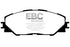 EBC 09-10 Pontiac Vibe 2.4 2WD Redstuff Front Brake Pads