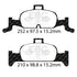 EBC 2018+ Audi A4 Allroad Quattro 2.0L Turbo Greenstuff Front Brake Pads