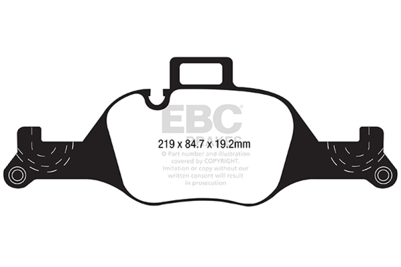 EBC 2017+ BMW 530 G30 Yellowstuff Front Brake Pads