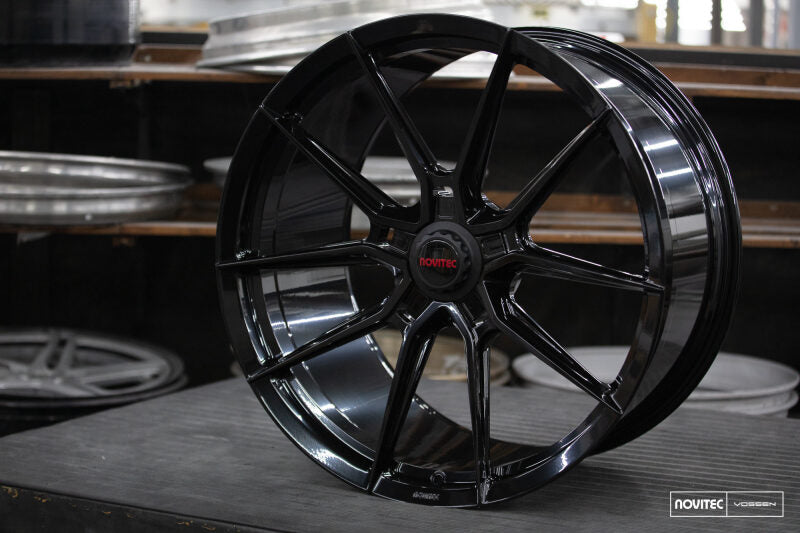 Vossen x Novitec NF10 21x9in - 5x114.3 BP - ET35 - Gloss Black Ferrari 488 / F8 Front Wheel