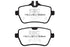EBC 14+ Mercedes-Benz S550 4.7 Twin Turbo Redstuff Rear Brake Pads