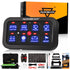BA80 8 Gang LED Switch Panel Kit Automatic Dimmable Universal(One-Sided Outlet) Blue