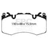 EBC 13+ Land Rover Range Rover 3.0 Supercharged Greenstuff Front Brake Pads