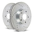 Power Stop 13-16 Ford F-450 Super Duty Front Drilled & Slotted Rotor - Pair