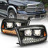 ANZO 2009-2018 Dodge Ram 1500 Projector H.L. Switchback Chrome Amber