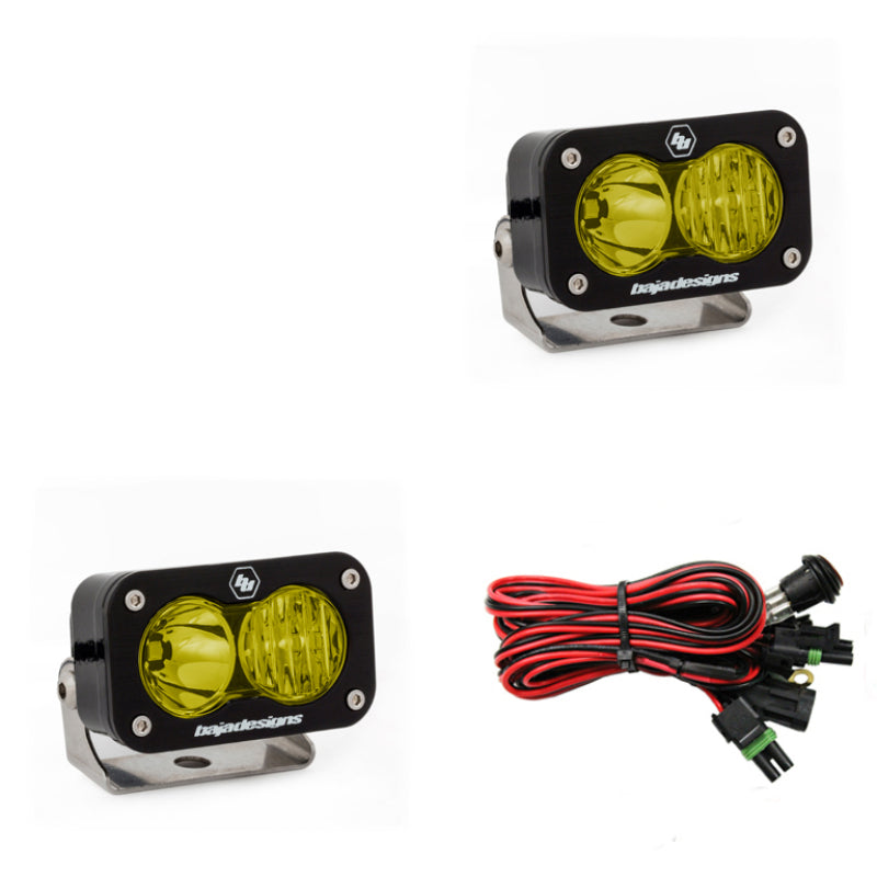 Baja Designs S2 Pro Wide Cornering Pair - LED Amber