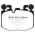 EBC 2022+ Toyota GR Supra 3.0T / 2022+ BMW M240 Coupe Redstuff Front Brake Pads