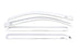 AVS 15-18 Chevy Silverado 2500 Crew Cab Ventvisor Front & Rear Window Deflectors 4pc - Chrome