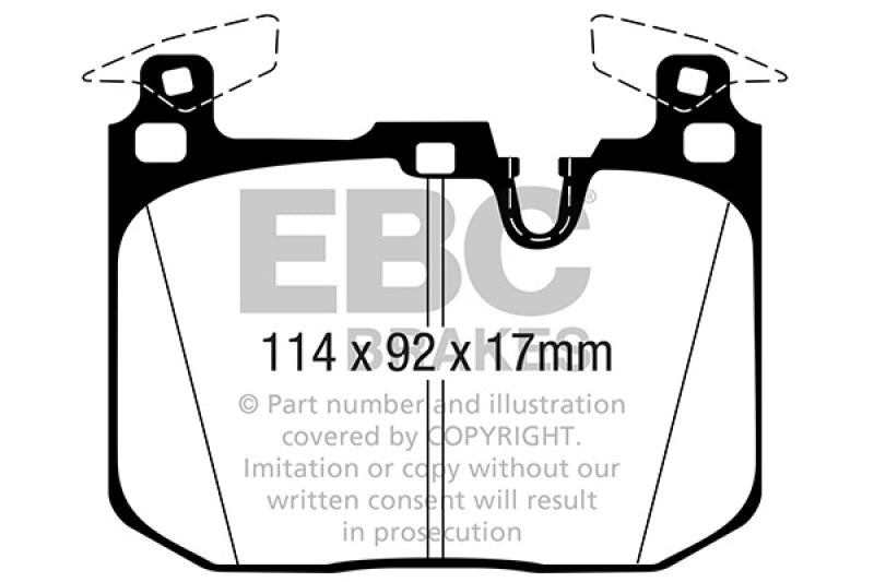EBC 16-18 BMW M2 (F87) Bluestuff Front Brake Pads