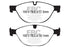 EBC 13+ Jaguar F-Type (Cast Iron Only) 3.0 Supercharged (380) Perf Pkg Redstuff Front Brake Pads