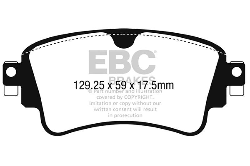 EBC 2018+ Audi A4 Allroad Quattro 2.0L Turbo Redstuff Rear Brake Pads