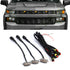 (3pcs/set)  LED Front Grille Lights Raptor Style Amber Light Fit for Chevrolet Silverado 1500 2016-2021 (Amber shell/ Smoked shell£©