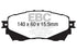EBC 14+ Mazda 6 2.5 Greenstuff Front Brake Pads