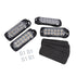 (4psc/set) LED Strobe Flash Light Emergency Warning Hazard Light with 12LED Amber