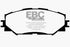 EBC 10-12 Lexus HS250h 2.4 Hybrid Yellowstuff Front Brake Pads