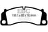 EBC 13-15 Porsche 911 (991) GT3 3.8L (Cast Iron Rotor Only) Bluestuff Front Brake Pads