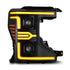 AlphaRex 20-22 Ford F-250/350/450 SD LUXX-Series LED Proj Headlights Alpha-Bk w/Acv Light SS & SBDRL