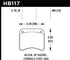 Hawk AP Racing CP3696 Blue 9012 Race Brake Pads