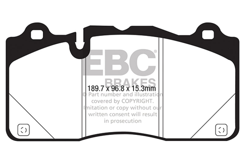 EBC 2016+ Chevrolet Camaro ZL1 Bluestuff Front Brake Pads