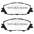 EBC 2019+ Toyota Corolla Hatchback Redstuff Front Brake Pads