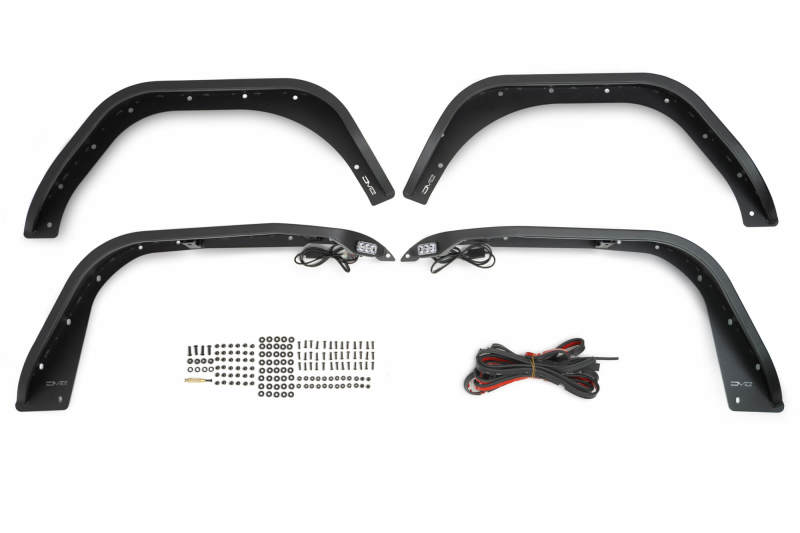 DV8 Offroad 18-23 Jeep Wrangler JL Slim Fender Flares