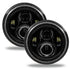 Oracle 7in High Powered LED Headlights - Black Bezel - Dynamic - Dynamic