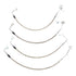 Rugged Ridge Brake Hose Kit Braided Stainless 07-18 Jeep Wrangler