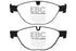 EBC 10-15 Jaguar XF 5.0 Supercharged (470) Redstuff Front Brake Pads