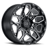 BRSHR 18X9.5 6X5.5 G-BLK-MILL -18MM