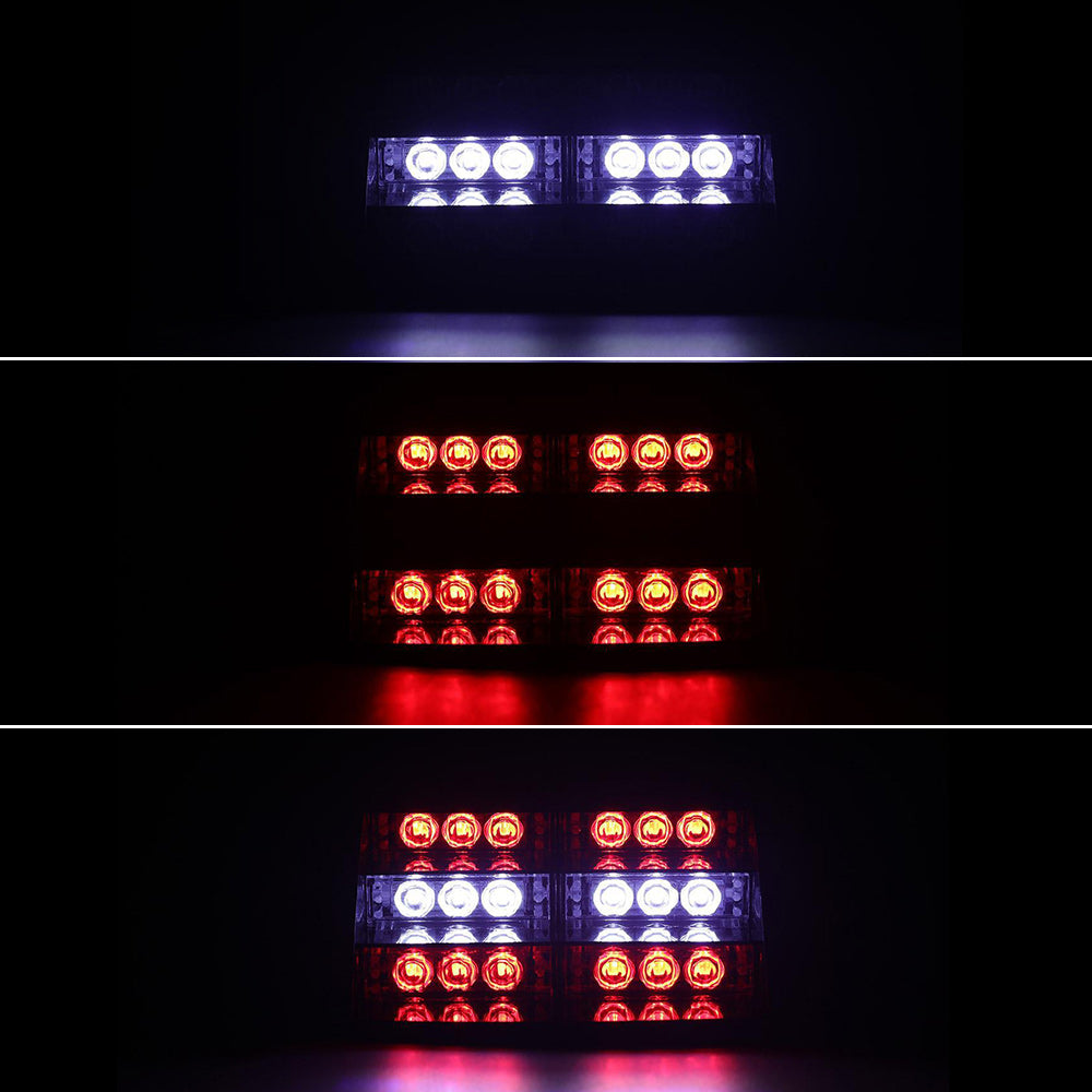 18 LED Emergency Warning Strobe Light With Suction Cups