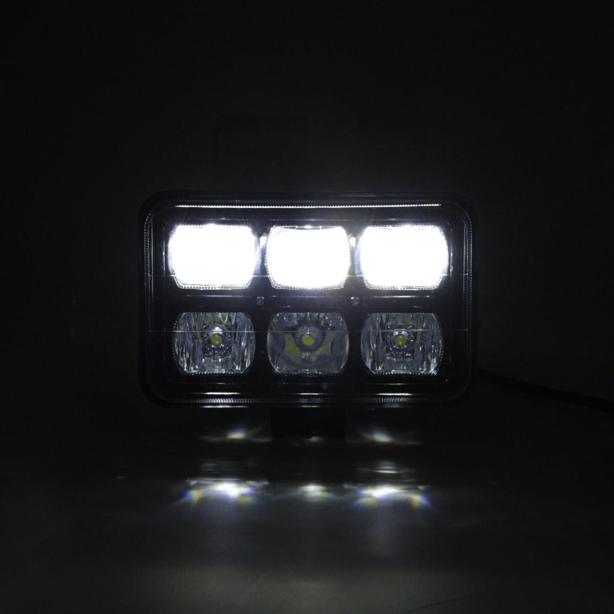 7 Inch 60W Rectangle Hi-Lo Beam LED light (H4 Plug)